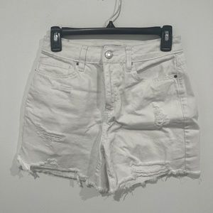YMI White Jean shorts